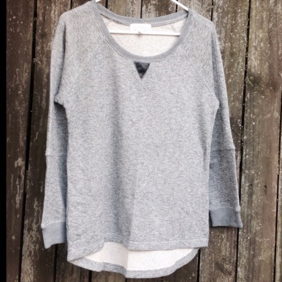 Olive & Oak Tops - Olive & Oak Sweatshirt Leather Elbow Patches